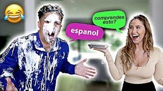 HUSBAND TRIES TO SPEAK SPANISH!!! **HILARIOUS**