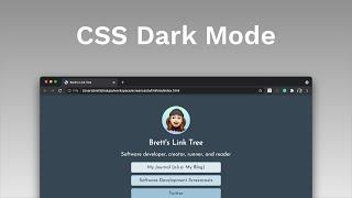 Supporting Dark Mode with CSS