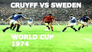 Johan Cruyff Vs Sweden World Cup 1974 | The Day The Cruyff Turn Is Born
