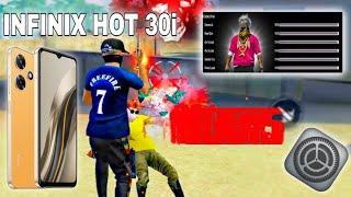 Infinix hot 30i free fire best dpi+sensitivity+hud || Infinix hot 30i free fire