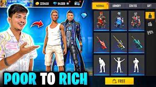 Free Fire POOR To RICH I’d I Got New Evo Aug And All Old Rare Bundles -Garena Free Fire