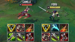 CAMILLE vs FIORA FULL BUILD FIGHTS & Best Pentakills!