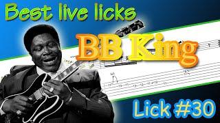 A beautiful BB King IV chord lick - best live blues licks #30 (guitar-lesson)