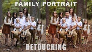 Family Portrait Retouching in Photoshop and Lightroom