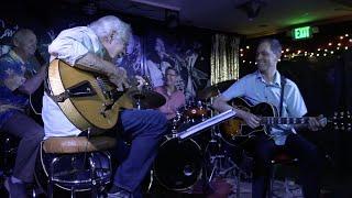 John Pisano and Andy Brown at John Pisano's "Guitar Night" in Los Angeles 7/2/19