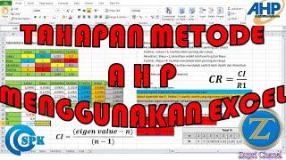 Tahapan Metode AHP Menggunakan Microsoft Excel pada SPK