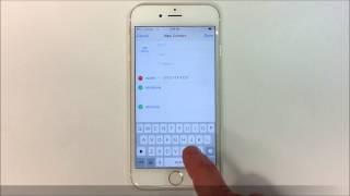 How to Add a Contact - iPhone 6