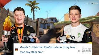 S1MPLE : ZYWOO IS CLOSER TO MY LEVEL THAN ANY OTHER PRO (ZYWOO VS S1MPLE HIGHLIGHTS)