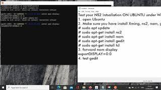 How to test NS2 Installation | NS2 on windows 10