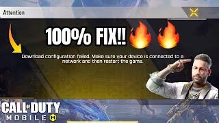 How To Fix Download Configuration Failed Error Call Of Duty Mobile | Fix Cod Mobile Network Issue