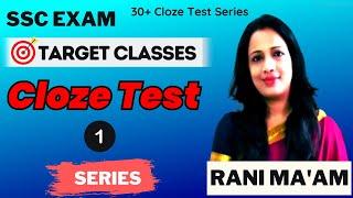 Cloze Test Series For SSC Exams 2021- 22  || 30+ Cloze Test || Part 1 || Cloze Test || Rani Ma'am