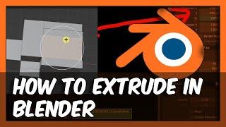 Blender 3.6 How To Extrude In Blender - Tutorial For Beginners