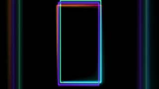 TRIPLE LINES NEON FRAME || Abstract Border || Vertical Frame || Glowing Border #frame #neon #shorts