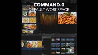 Final Cut Pro Shortcut | Command-0 | Default Workspace