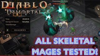 How Good Are Spectral Mages? Skeletal Mages Put To The Test! - Diablo Immortal