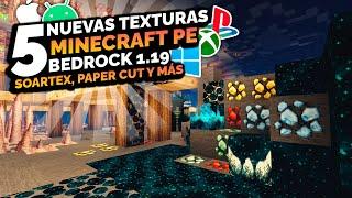 ENCONTRÉ MÁS TEXTURAS PARA MINECRAFT PE! - Top 5 Texturas para Minecraft Bedrock 1.19