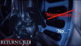 Vader's New "Nooo!" | Return Of The Jedi Line Edit.