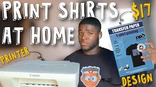 How To Print T Shirts Using A Home Printer and Transfer Paper