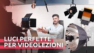 L'illuminazione PERFETTA per un VIDEOCORSO  | Ownidea Studio