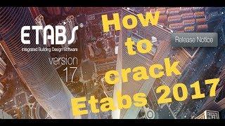 How to Crack Etabs 2017 Easy&Simple trick 100%working