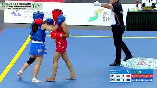 Aparns  vs Xuezhen Liang  (48 kg Women Quarterfinal) 10th Asian Wushu Championship 2024 at Macau