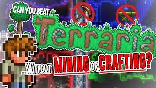 Can You Beat Terraria Without MINING or CRAFTING?!?