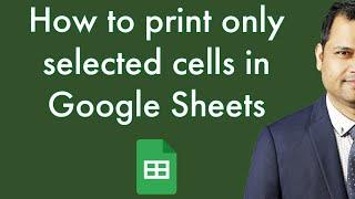 How to print selection in google sheets  | Print only selected cells