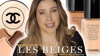 NEW CHANEL LES BEIGES HEALTHY GLOW FOUNDATION 2020 12Hr Wear Test REVIEW on DRY Mature OVER 40 Skin