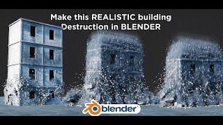 Blender REALISTIC Building Destruction Tutorial in Under 11 Minutes