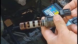 How to test and clean vvti sensor and filter on a toyota engine.  P1346 fault code