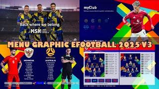 MENU GRAPHIC EFOOTBALL 2025 V3 - PES 2021 & FOOTBALL LIFE 2025