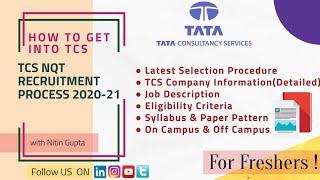 TCS recruitment 2020 for freshers | TCS NQT 2021 Recruitment Process | Eligibility | Registration