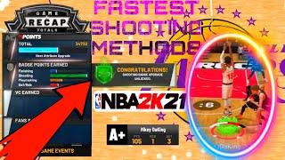 HOW TO GET SHOOTING BADGES FAST IN ONE DAY !!! BEST SHOOTING METHOD IN NBA 2K21!!!!!!!