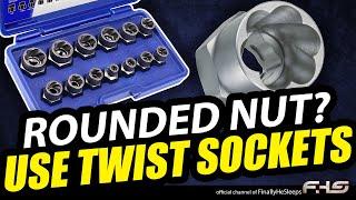 How to Use an EXTRACTOR TOOL SET to remove a stripped bolt or nut - Twist Sockets TOOL REVIEW