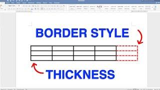 How To Change Table Border Style In Word