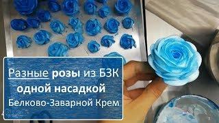 Как НЕЛЬЗЯ делать розы из белкового крема. Розы из БЗК одной насадкой!