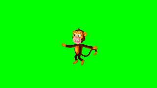 Monkey green screen no copyright free video/Monkey green screen video #cartoongreenscreen