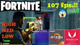 Fortnite Ryzen 3 3200G Vega 8 & 8GB RAM 2020 !!