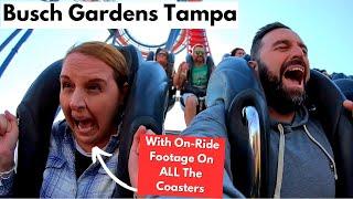 Busch Gardens Tampa - Iron Gwazi Is CRAZY!!! & POV Ride Footage