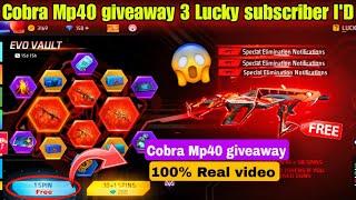 NEW EVO VAULT EVENT FREEFIRE || COBRA MP40 RETURN EVENT || COBRA MP40 GIVEAWAY || NEW EVENT TODAY