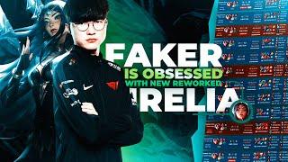 FAKER is OBSESSED with REWORKED IRELIA *200CS at 17 MINUTES??*