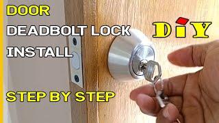  Paano Magkabit Ng DeadBolt Door Lock Step By Step ⦿ DeadBolt Door Lock Installaton  ⦿ DIY Install