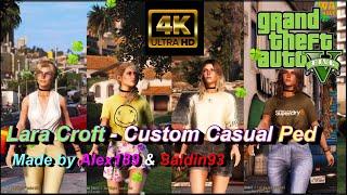 GTA V : Lara Croft Custom Casual Ped by Alex189