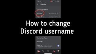 How to change your Discord username