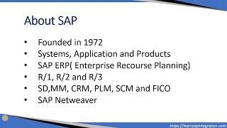 02  Introduction To SAP AG and ERP