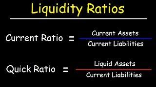 Liquidity Ratios - Current Ratio and Quick Ratio (Acid Test Ratio)