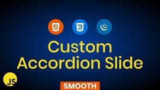 Custom Slide Accordion in jQuery | jQuery Accordion Tutorial | Smooth Accordion Animation