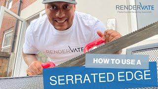 GET FLAT WALLS - how to use a serrated edge!