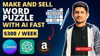 How To Create And Sell Word Search Puzzle Book On Amazon KDP With ChatGpt AI Tool