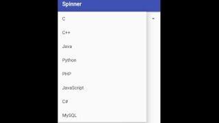 Android Studio: How to use Spinner/drop down list in Android